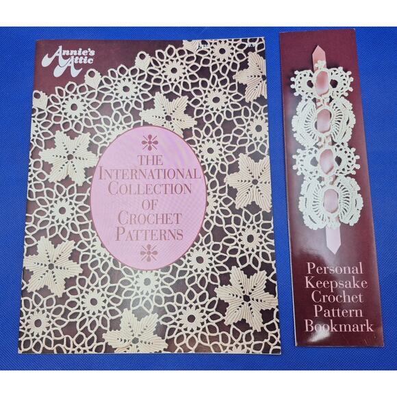 Vintage Annies Attic Bookmark & International Collection of Crochet Booklet - Picture 5 of 5
